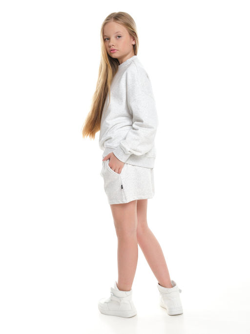 Свитшот базовый однотонный 22-7664 красный - Mini maxi фото 35