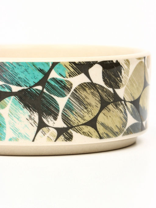 Миска керамическая Горошек 200 мл - 10.510.54 см, бежевая - Пижон фото 5