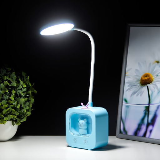 Лампа настольная RISALUX «Мишка», светодиодная, 5 Вт, USB, АКБ, МИКС, 5×10×43 см