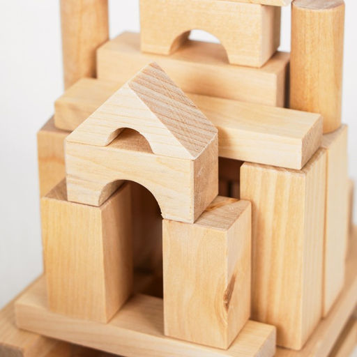 Конструктор деревянный «Строительный набор №3», 90 деталей