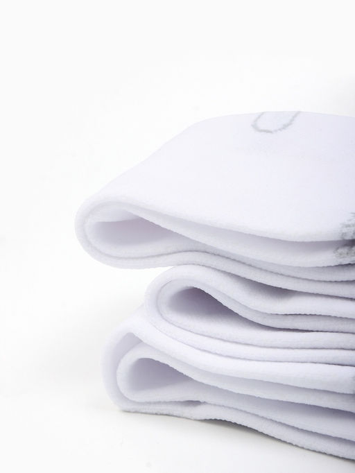 Носки мужские спортивные хлопковые Resport, набор 3 пары, размер 46-47, белые