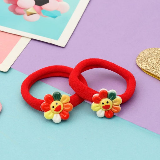 Цена за 6 шт. Резинка для волос Солнышко (набор 2 шт) микс - Выбражулька фото 2