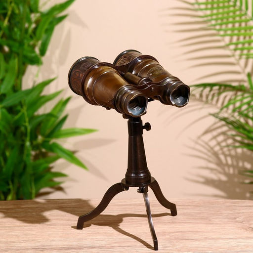 Бинокль на подставке, линза 5 см, латунь, - Simaland фото 3