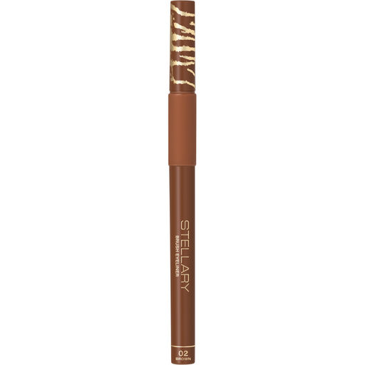 Stellary Подводка для глаз с аппликатором кистью Wild Eyeliner Brown тон 02 коричневый  фото 4