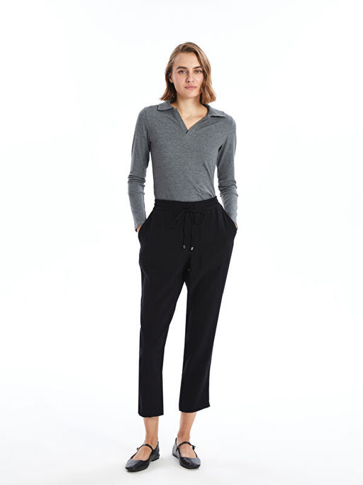 Beli Lastikli Rahat Kal?p Kad?n Pantolon - Waikiki фото 4