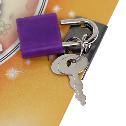 Записная книжка подарочная на замочке, А5, 50 листов, линия, Цветочки/ Бабочки, МИКС - Calligrata фото 3