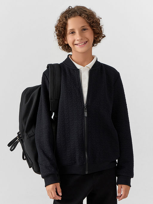 Бомбер для мальчиков черный - Mark formelle фото 8