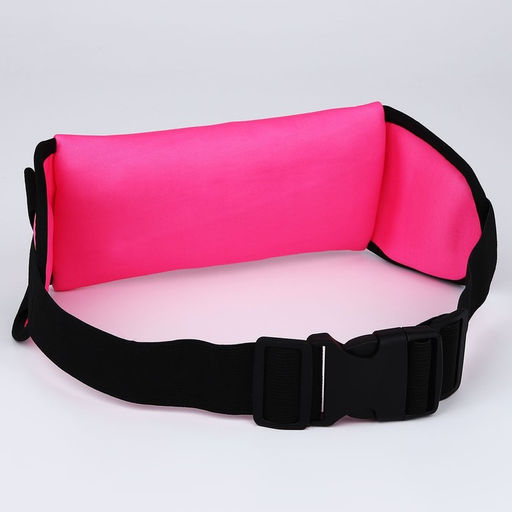 Сумка поясная для бега, на молнии, розовая