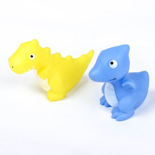 Игрушки - пищалки для купания в ванне «Динозаврики», набор 2 шт., МИКС