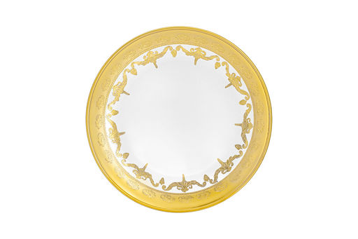 Тарелка суповая, 21,5х3 см, 4 шт, стекло, золотистая, Versailles - Anna lafarg фото 2