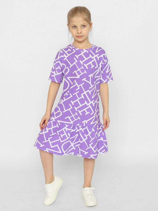 CRB wear/CSJG 63587-45-378 Платье для девочки,лаванда/Ex.Cherubino  фото 2