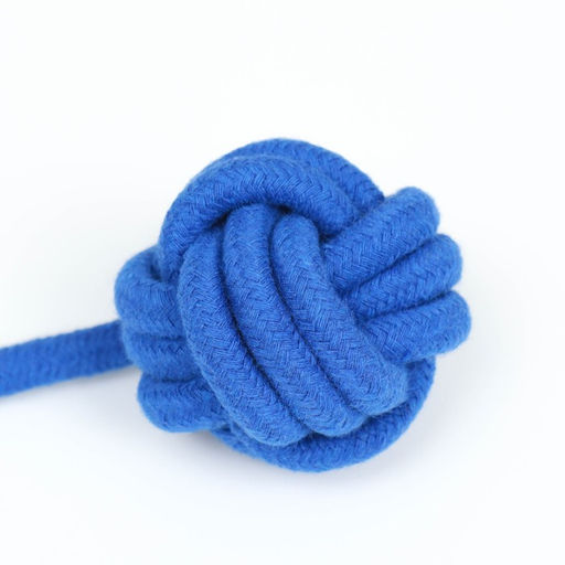 Экологичный лежак для животных (хлобчатобумажный), 35 х 35 х 12 см, вес до 5 кг, синий - Пижон фото 6