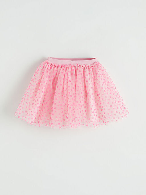 Desenli K?z ?ocuk T?t? Etek