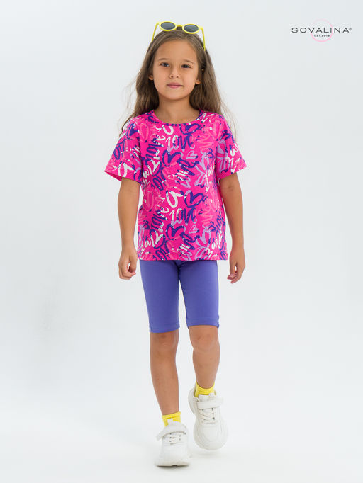 Костюм Актив надписи фуксия-вери-пери - Sovalina фото 10