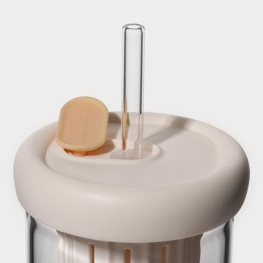 Стакан с крышкой и трубочкой Бьорн, 450 мл, стекло - Simaland фото 8