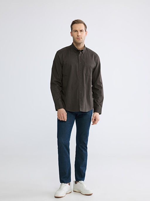 Regular Fit Gabardin Erkek G?mlek