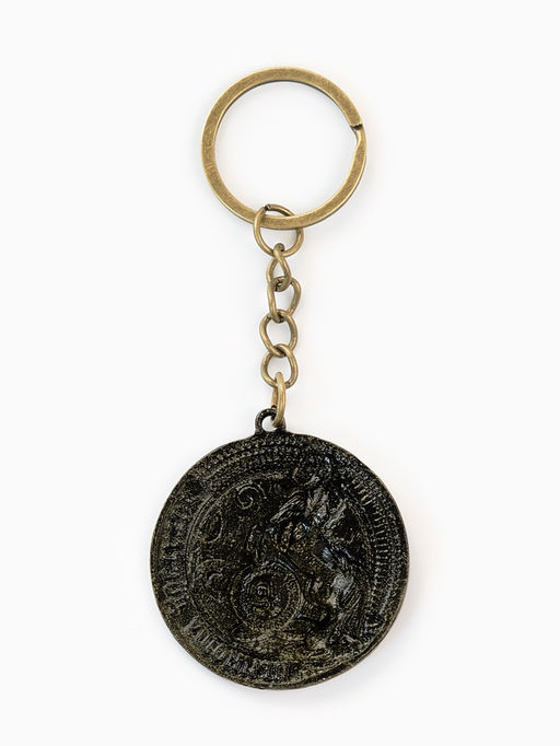 Брелок металлический новогодний «Приношу достаток», d=4 см