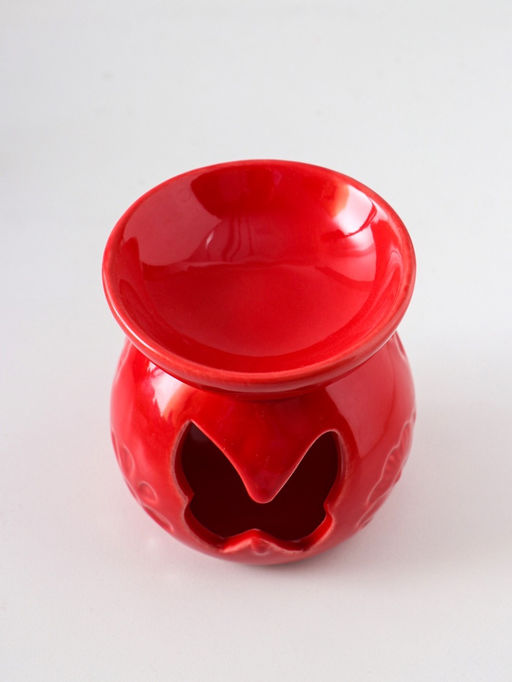 Аромалампа для эфирных масел Бабочка, керамика, красная, 7.2?7.2?8.9 см - Simaland фото 4