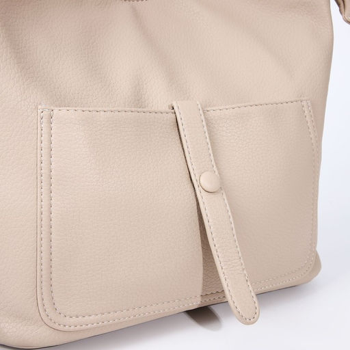 Сумка-тоут на молнии, 2 наружных кармана, цвет бежевый - Simaland фото 4