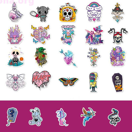 Набор наклеек Death party - Купи слона фото 3