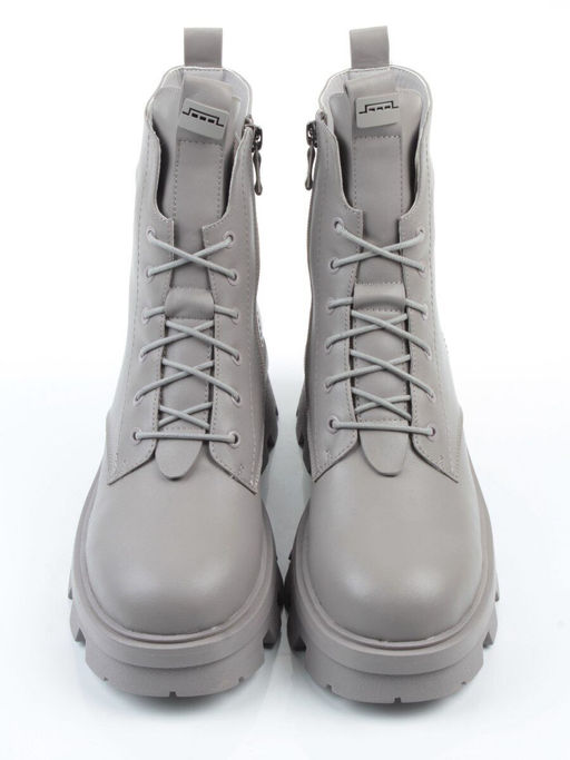 04-M3-2171 GRAY Ботинки зимние женские (натуральная кожа, натуральный мех)