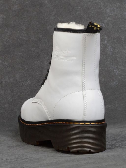 04-15265001 WHITE Ботинки зимние женские (натуральная кожа, натуральный мех) - Фабричный китай фото 7