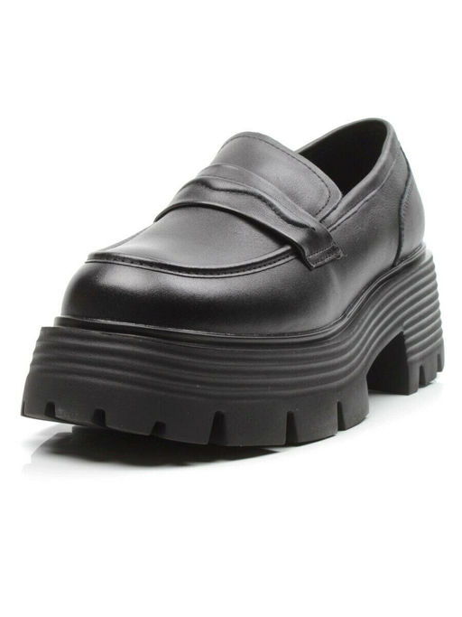 03-5930 BLACK Лоферы женские (натуральная кожа)