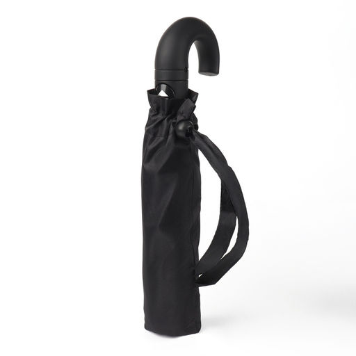 Зонт полуавтоматический Однотон, 3 сложения, 8 спиц, R = 48 см, цвет чёрный - Simaland фото 9