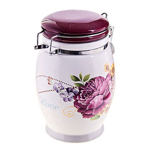 26227 Банка для сыпучих 930 мл Букет дол/металл LR (х24) - Mayer&boch фото 3