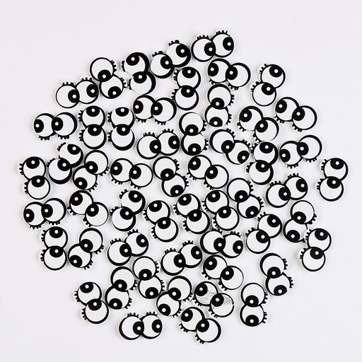 Глаза, набор 50 шт., размер 1 шт. 2 1,1 см - Школа талантов фото 2