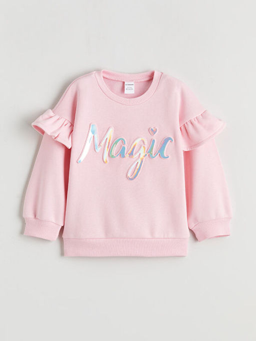 K?z ?ocuk Sweatshirt ve Pantolon Tak?m