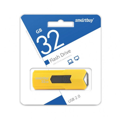 Флеш-накопитель 32Гб "Smartbuy STREAM" Yellow (SB32GBST-Y)