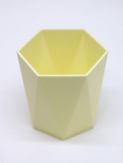 Стакан для зубных принадлежностей / канцелярских принадлежностей Triangle, yellow