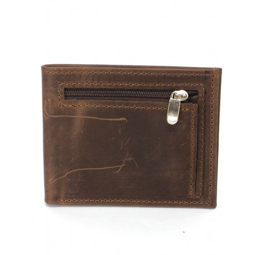 Портмоне мужское Croco-ПР-907 натуральная кожа 2 отд, 6 карм, коричневый тем крэйзи хорс (220) 263619  фото 2