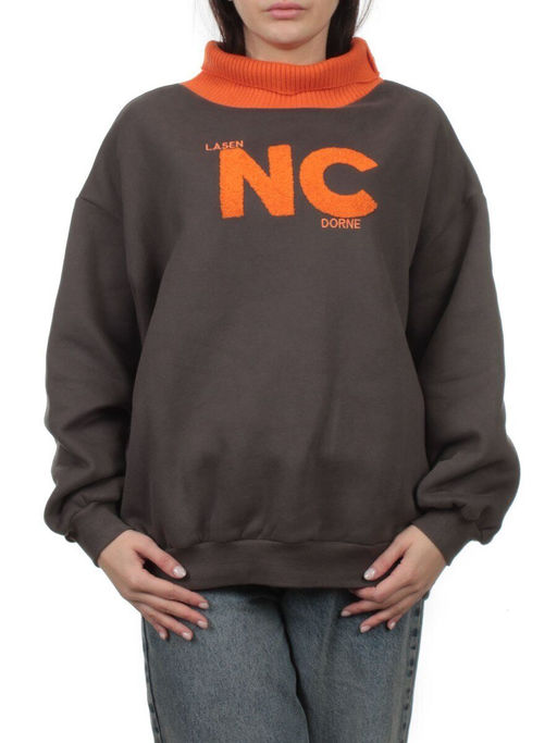 2510 DK. GRAY Толстовка женская (85% хлопок, 10% полиэстер, 5% спандекс)