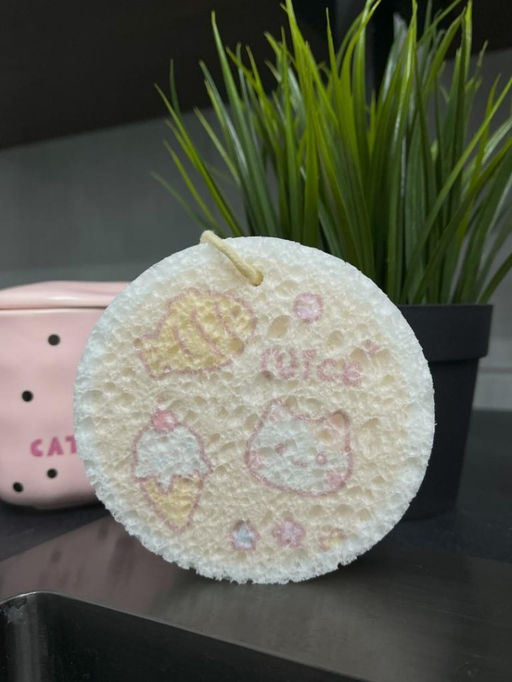 ЭКО губка для посуды "Nice cat"