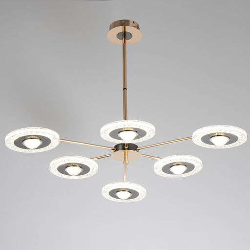 Люстра «Малли» LEd=84 Вт золото 80×80×33 см BayerLux