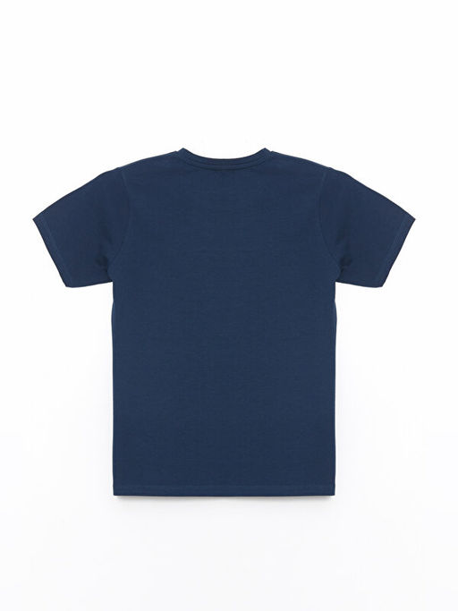 Bisiklet Yaka Bask?l? K?sa Kollu Erkek ?ocuk Pijama ?st - Waikiki фото 2