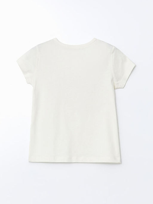 Bask?l? K?z ?ocuk Pamuklu ?ortlu Pijama Tak?m?