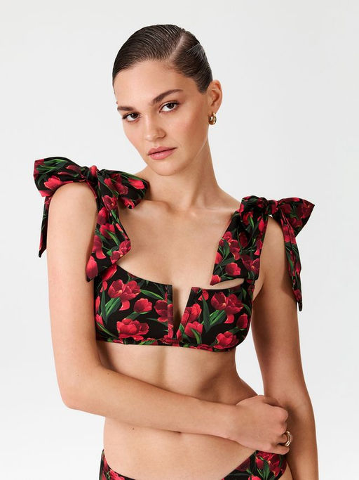 Infinity / Бюстгальтер купальный жен.Bralette Lefty красный принт - Infinity Lingerie фото 3