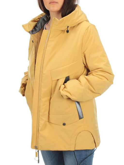 H9266 YELLOW Куртка демисезонная женская (100 гр. синтепон) - Фабричный китай фото 9