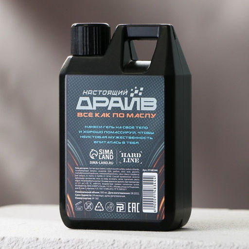 Гель для душа Мужик №1, 300 мл, аромат агарового дерева и пряностей, HARD LINE