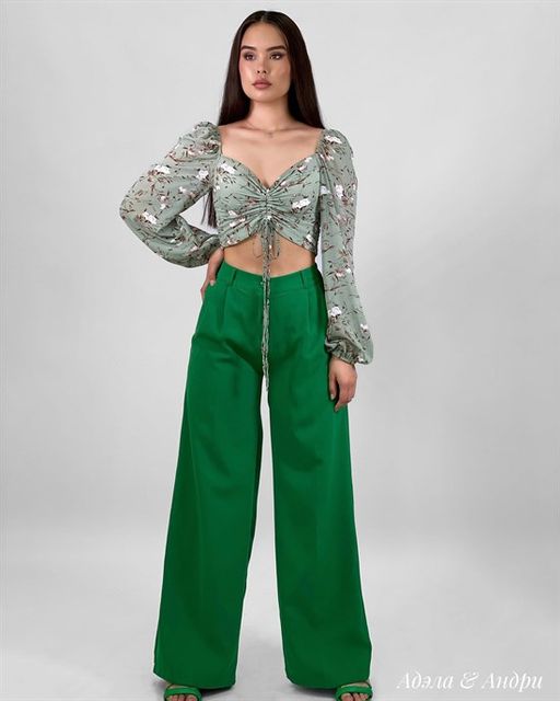 Топ Адэла (фисташковый) - Nadi bordo фото 2