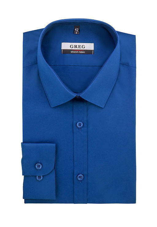 Сорочка мужская длинный рукав GREG 230/238/ZV/P STRETCH  фото 2
