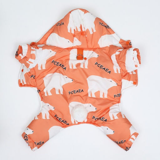 Комбинезон Стиляга, размер S (ДС 25 см, ОШ 29 см, ОГ 40 см) белый/оранжевый - Simaland фото 11