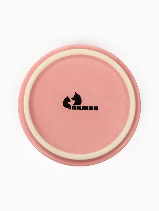 Миска керамическая Кошачья мордочка матовая 180 мл - 10.5 10.54 см, розовая - Пижон фото 7