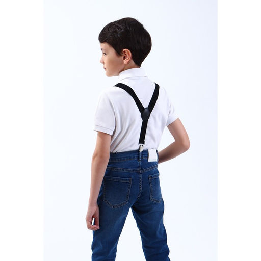 Подтяжки детские, ширина 2 см, цвет чёрный - Simaland фото 2