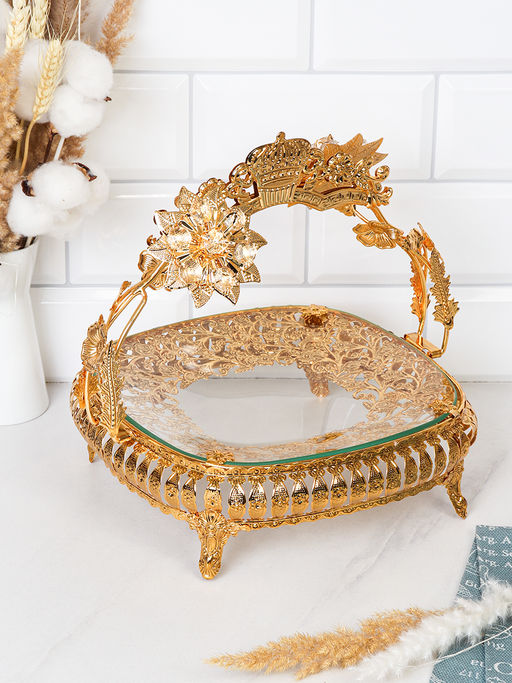 Ваза для фруктов Элит 25х18 см прямоугольная / VGK-490 /уп 24/ - ГалеонТрейд фото 3