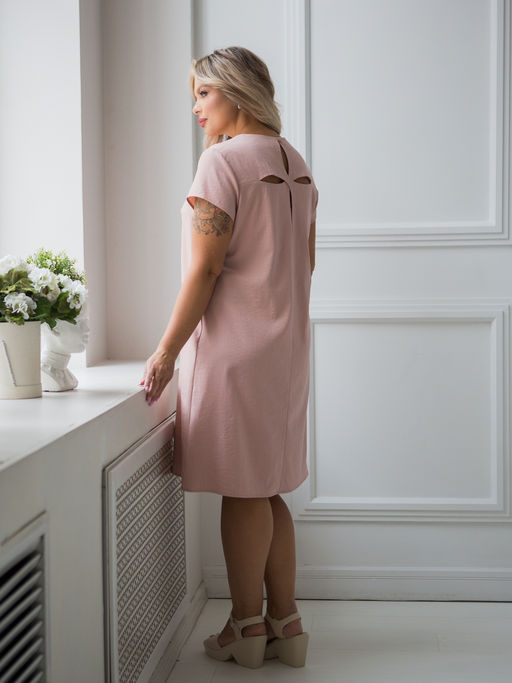 Платье 1453 пудровый