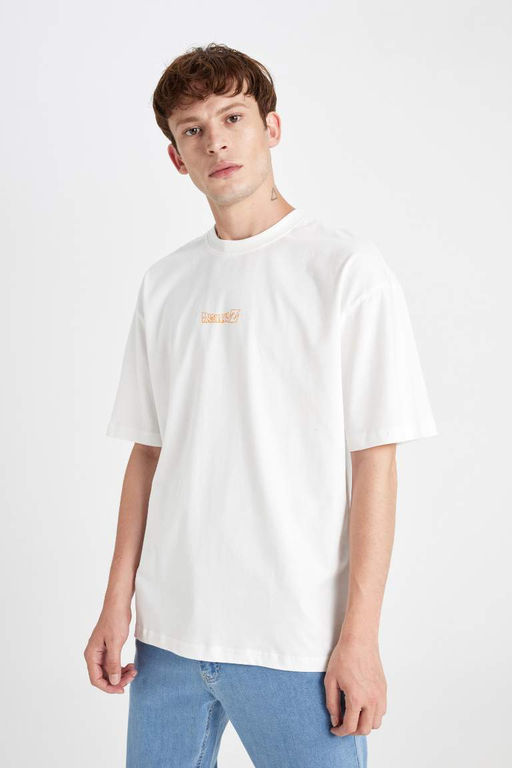 Широкая футболка с круглым вырезом и короткими рукавами Dragon Ball Oversize - Defacto фото 4